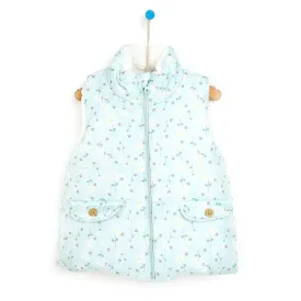 BabyZ Winter Girl Daisy Inflatable Vest - Light Green