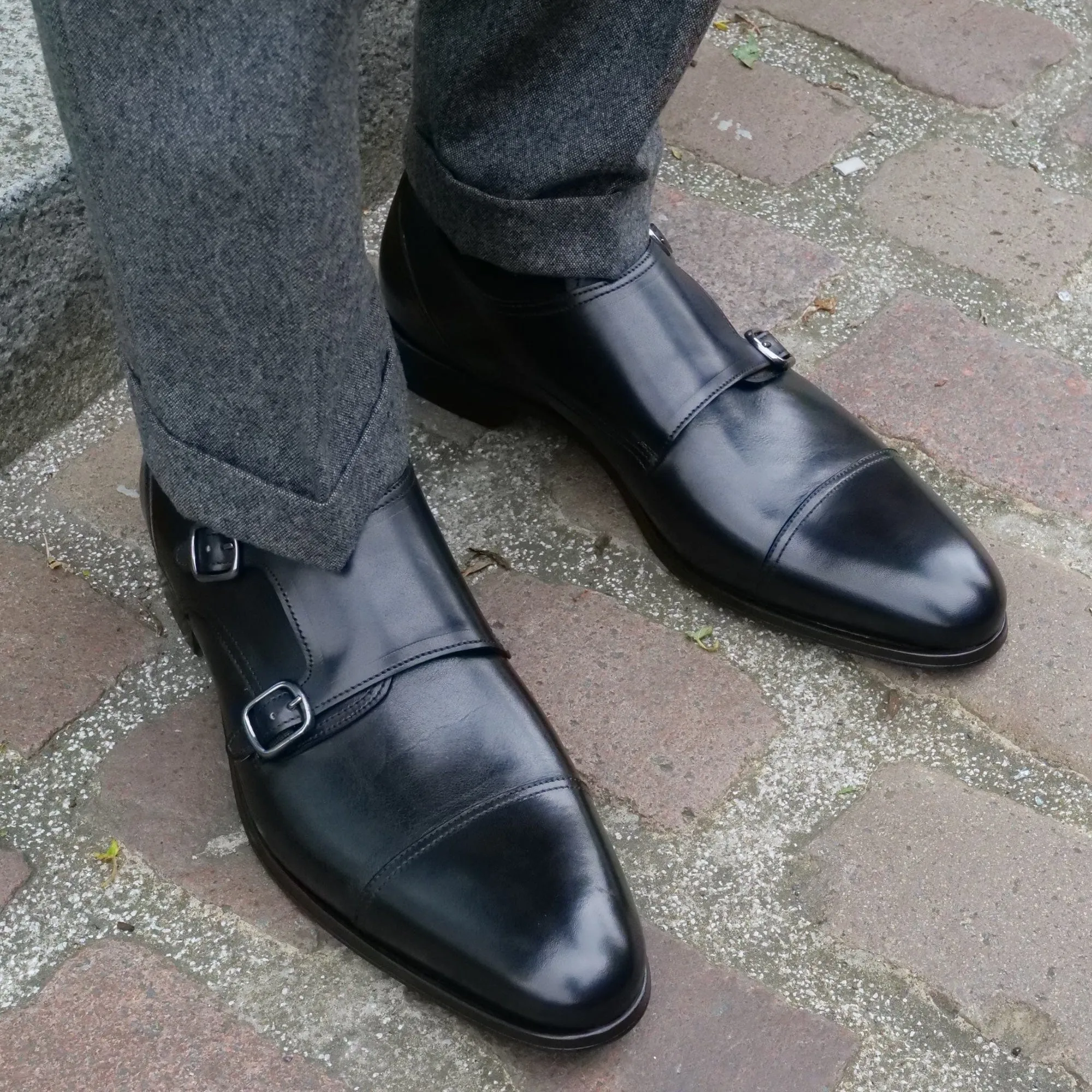 Bourne Monk Strap Black