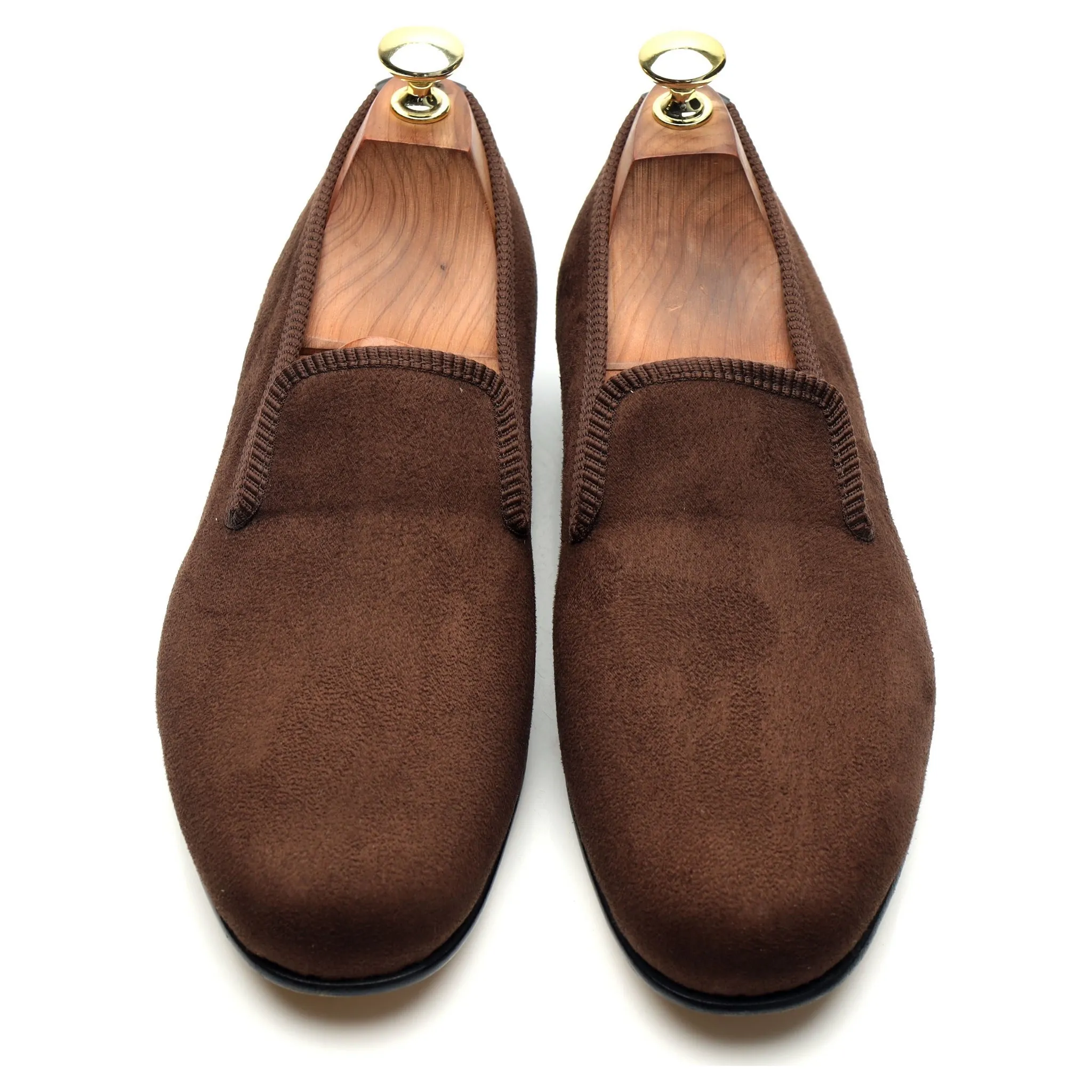 Bowhill & Elliott Brown Suede Slippers UK 7