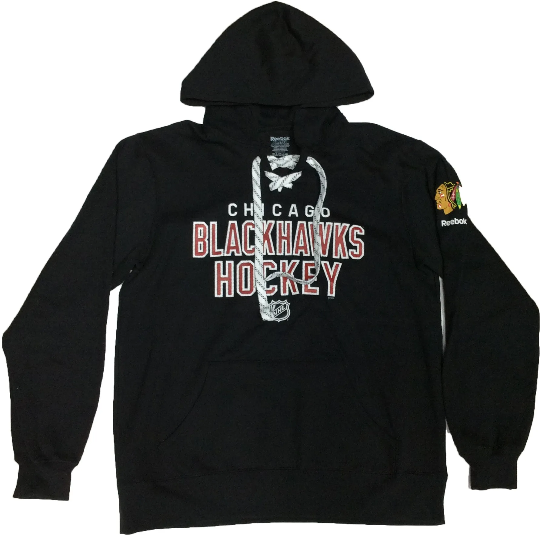 Chicago Blackhawks Reebok Black Faceoff Sweatshirt