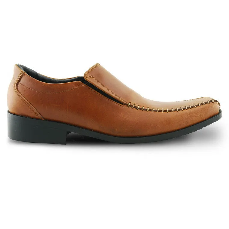 City Oxford Executive Flat Thread Classy Oil Tanned Toffee Tan