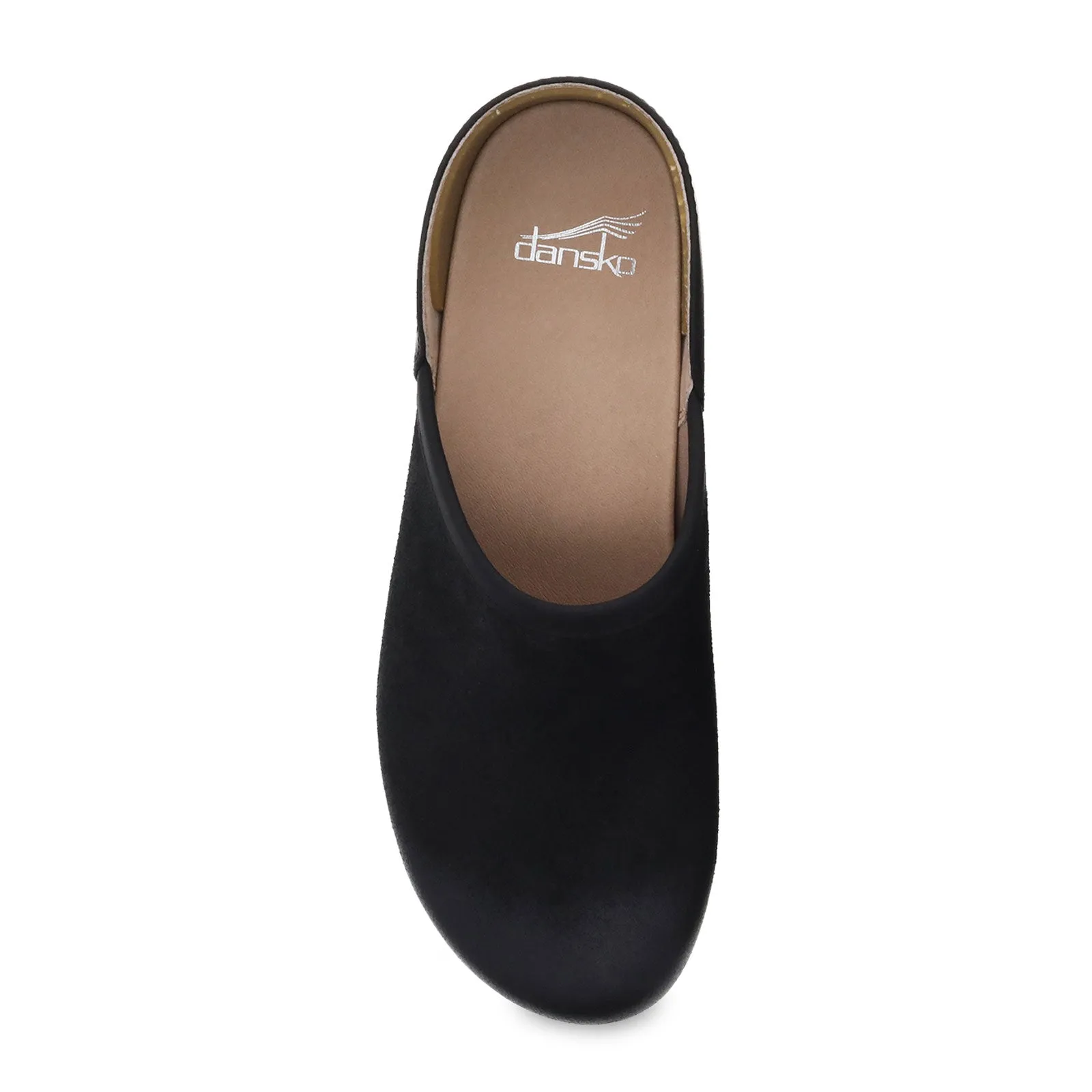 Dansko Brenna Clog (Women) - Black Burnished Suede