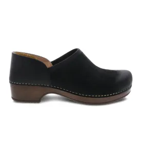 Dansko Brenna Clog (Women) - Black Burnished Suede