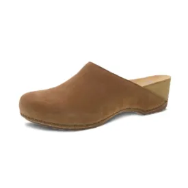 Dansko Talulah Milled Nubuck Tan Women's Clogs