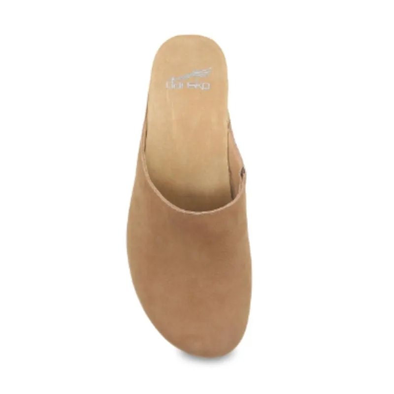 Dansko Talulah Milled Nubuck Tan Women's Clogs