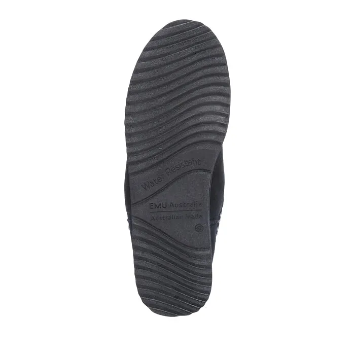 Emu Platinum Outback Scuff Black Sheepskin Slipper