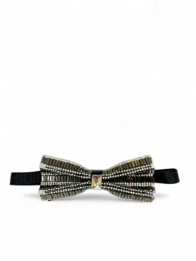 Frosted Almond Jeweled Bow Tie