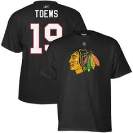 Jonathan Toews #19 Chicago Blackhawks Reebok Black Youth Shirt