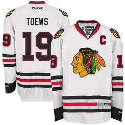 Jonathan Toews #19 Chicago Blackhawks Youth White Premier Stitched Reebok Jersey