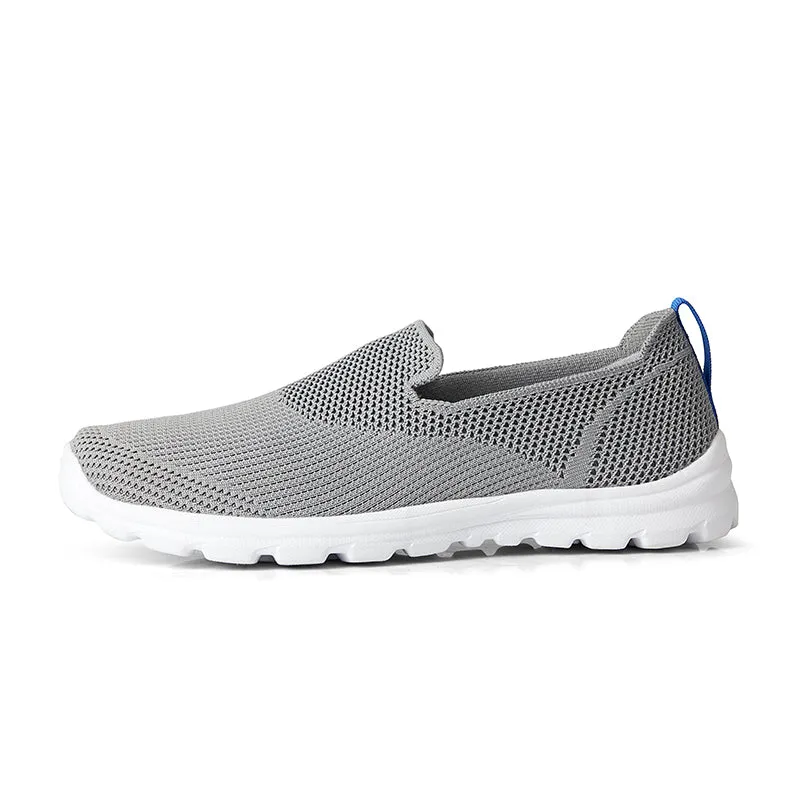 Men's Athletic Walking Shoes  Lightweight Casual Knit Slip on Sneakers