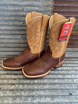 Men's Stetson Obadiah Brown Square Toe Boot