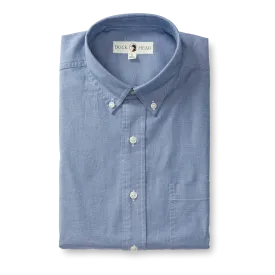 Morris Cotton Oxford Sport Shirt - Varsity Blue