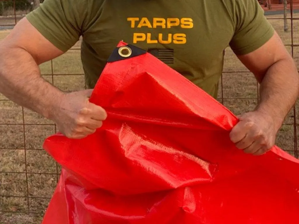 Red Poly Tarps