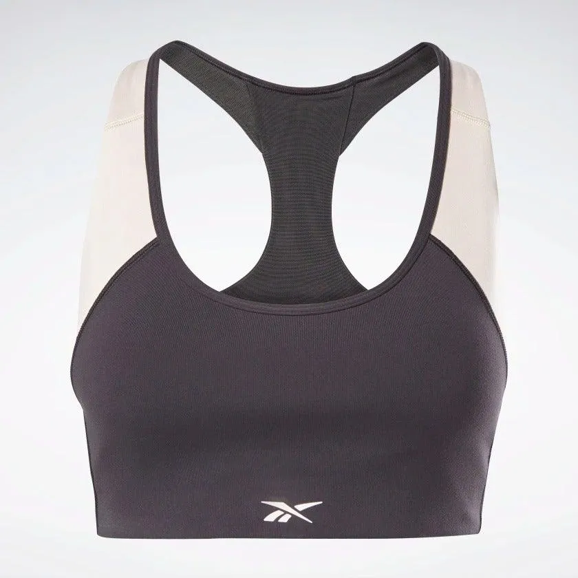 reebok Lux Racer Padded Colorblock Sports Bra