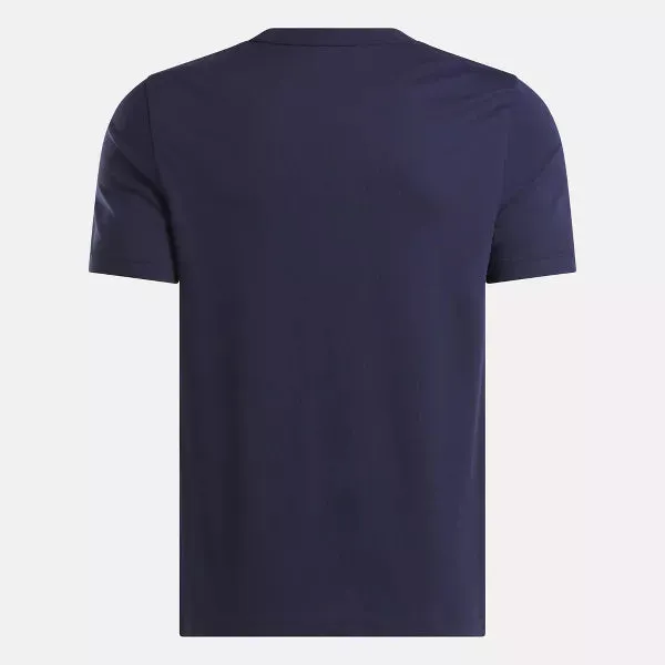 REEBOK MEN'S IDENTITY BADGE NAVY TEE