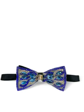 Royal Blue Jeweled Bow Tie