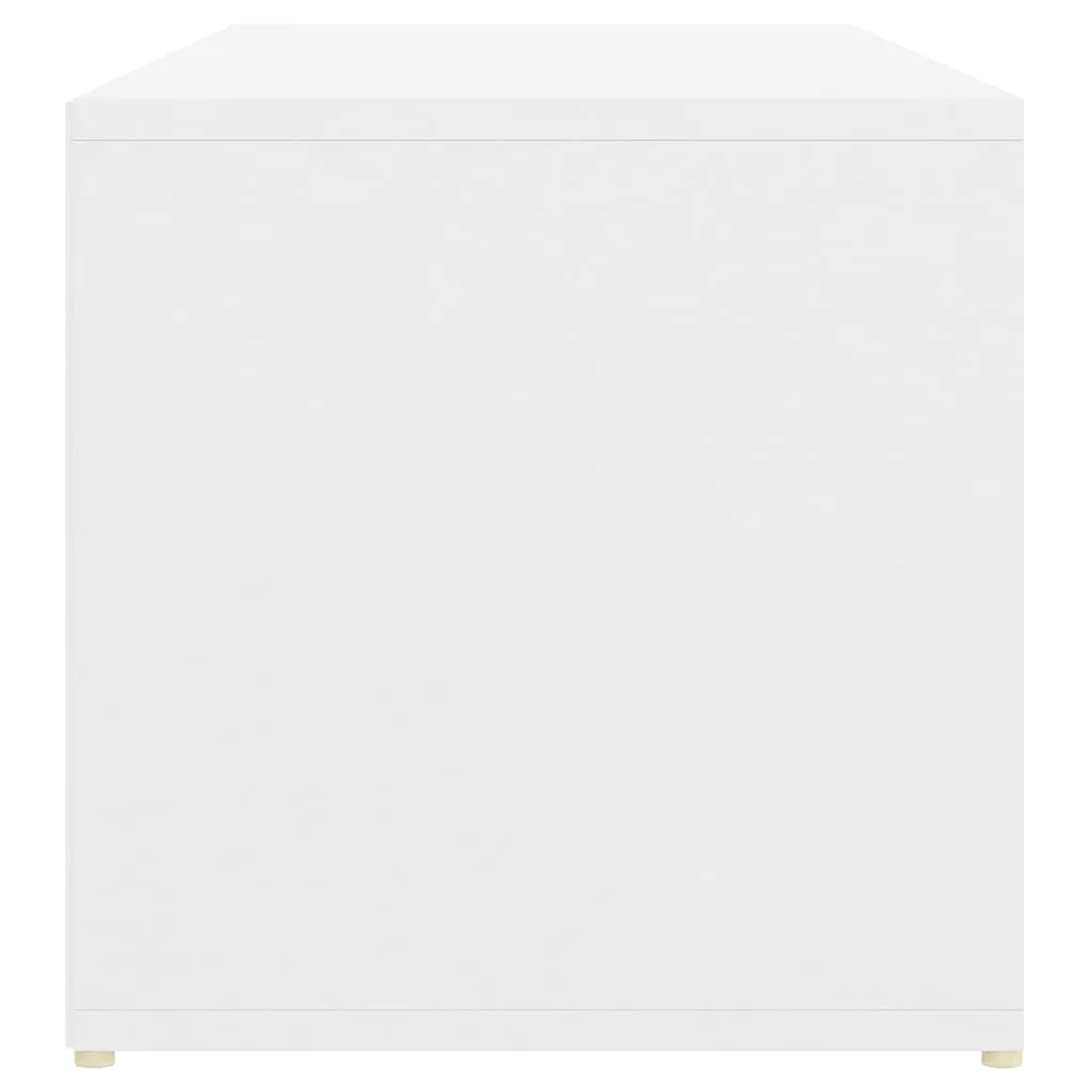 Shoe Storage Bench White 105x35x35 cm Chipboard