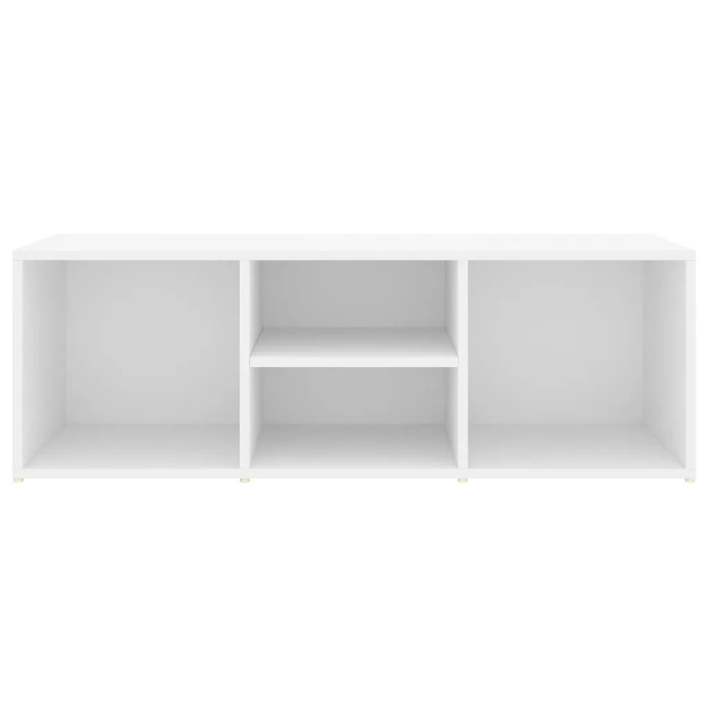 Shoe Storage Bench White 105x35x35 cm Chipboard