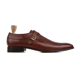 Trena - Men's Oxblood Calf Leather Single Monkstrap