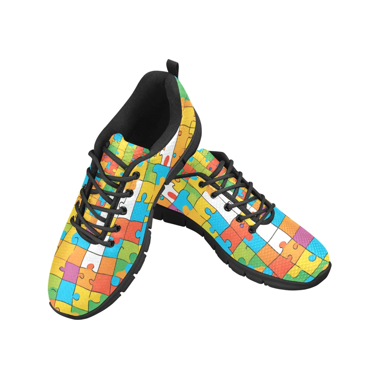 Women's Breathable Jigsaw Puzzle Sneakers