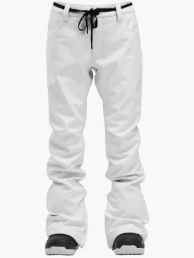 Women's New Fashion Winter Waterproof White Ski Snowboard Pants