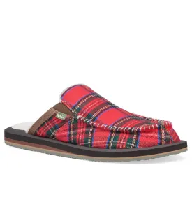 You Got My Back St Plaid Chill in Crimson by Sanuk