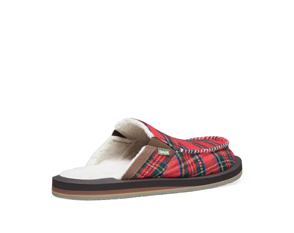 You Got My Back St Plaid Chill in Crimson by Sanuk